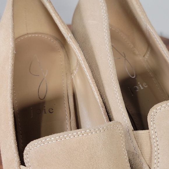 Joie Tan Block Heel Loafers Size 8 Classic Heels - Picture 14 of 15